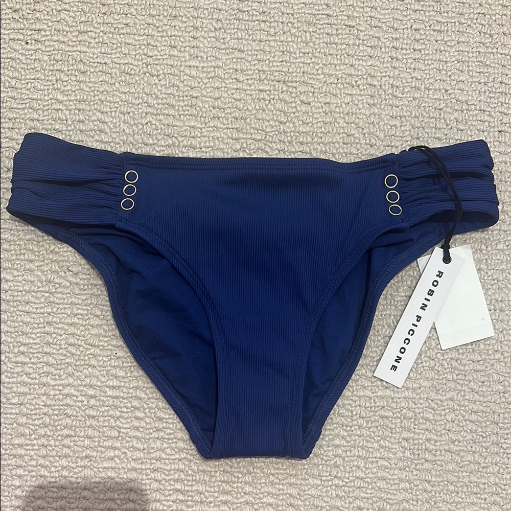 Robin Piccone Navy Blue Bikini Bottom